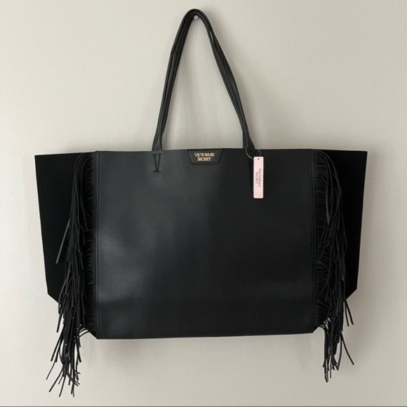 Victoria's Secret Handbags - New Victoria’s Secret Purse Bag Black Fringe